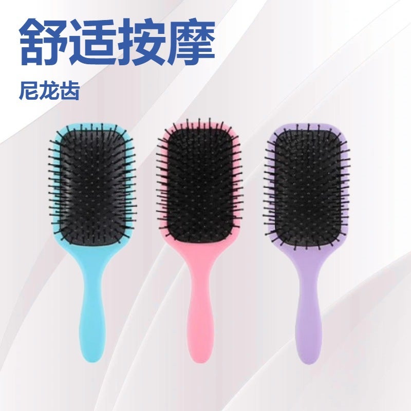 Hair Suit Air Cushion Massage Ribs Comb Aluminum Tube Comb Pointed Tail Comb Alligator Clip Partition Hair Styling Comb - Image 2